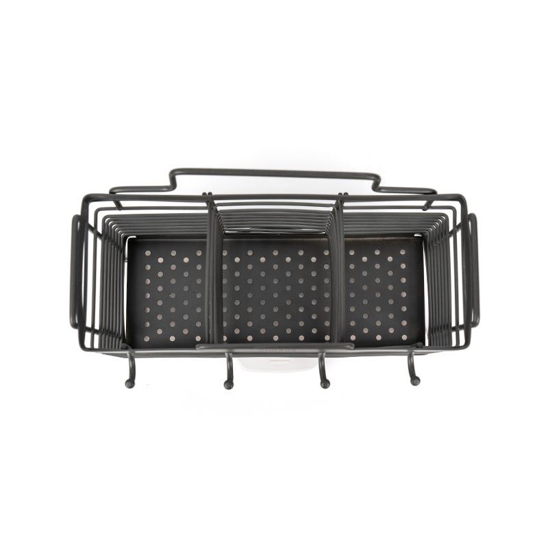 Giá phơi bát đĩa 3 ngăn có giá đựng dụng cụ