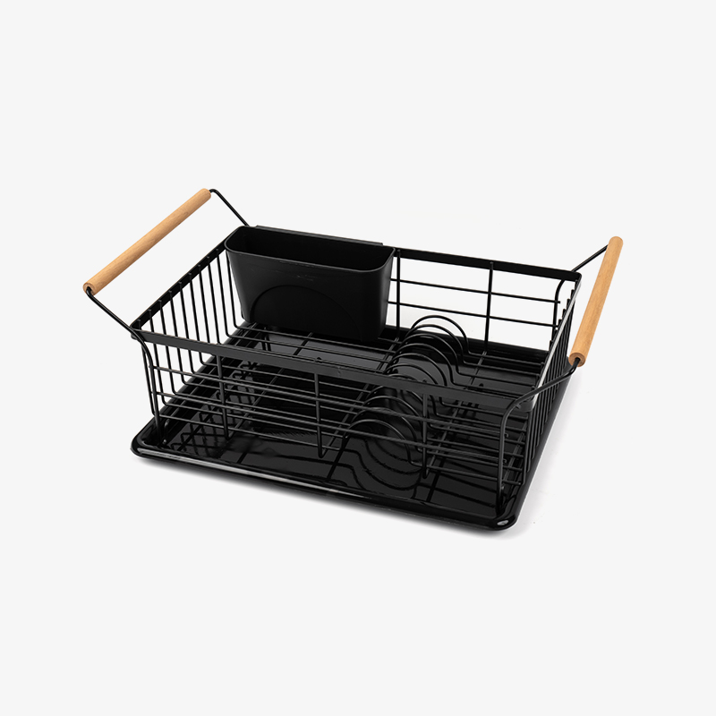 Giá phơi bát, đĩa có tay cầm bằng gỗ