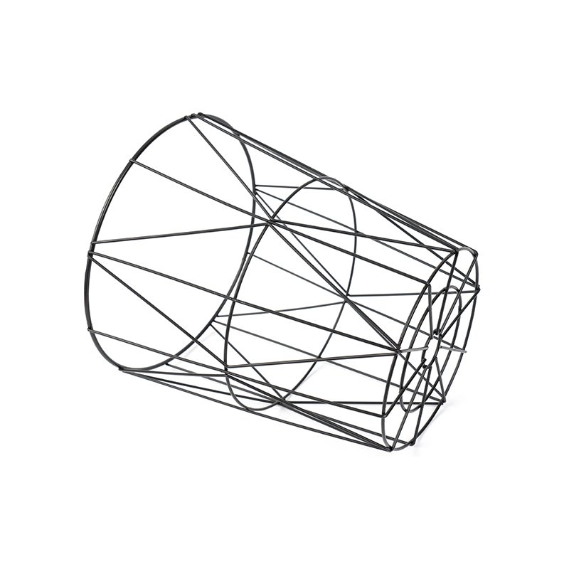 Thùng rác lưới tròn màu đen cho văn phòng & phòng ngủ