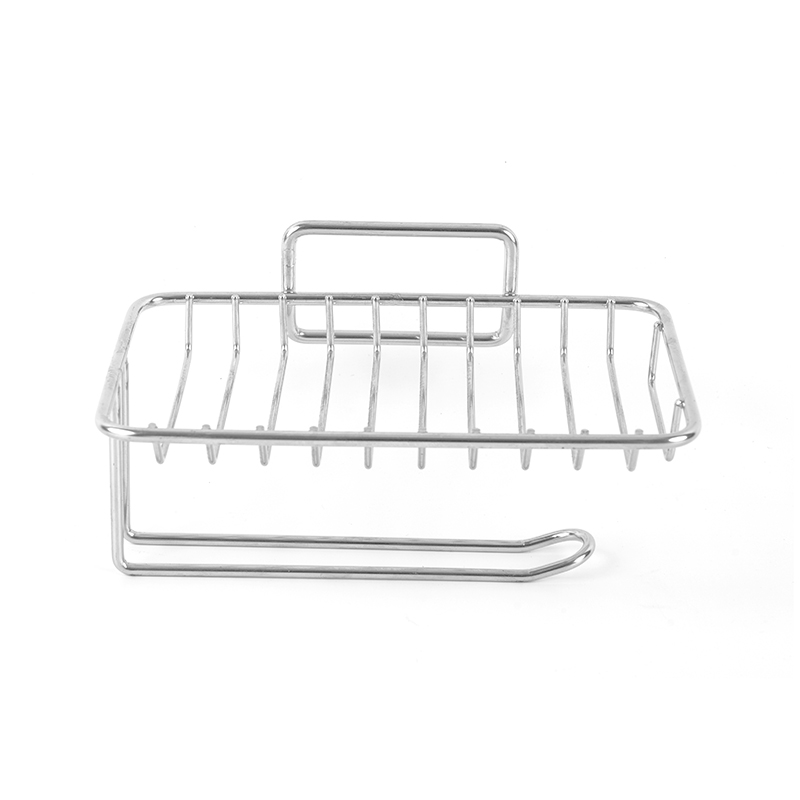 Đĩa xà phòng bằng gốm có khả năng tự thoát nước & chân đế bằng thép không gỉ