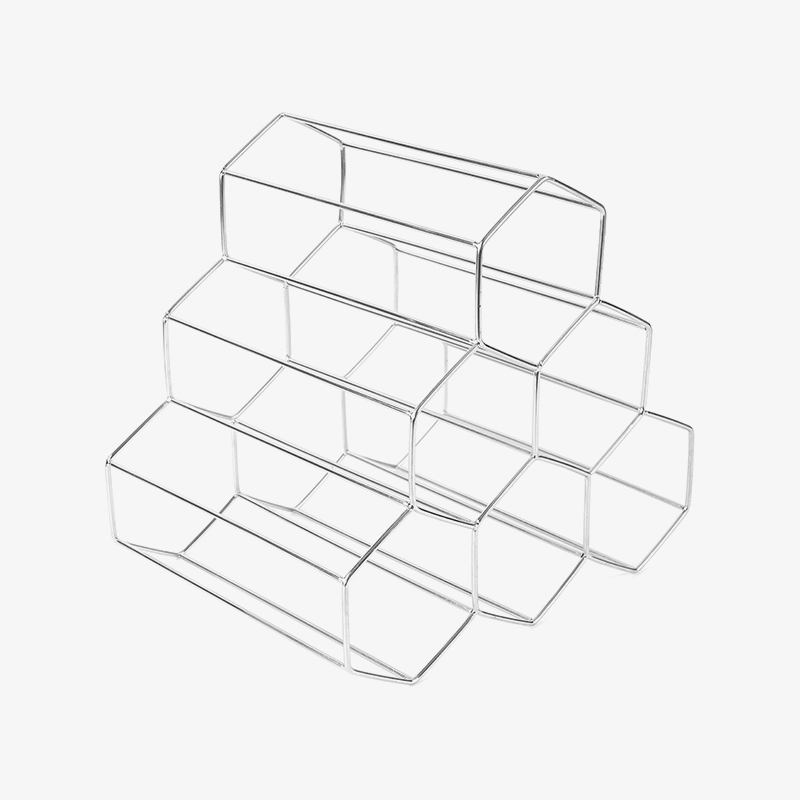 Giá để chai rượu độc lập 3 tầng cho mặt bàn