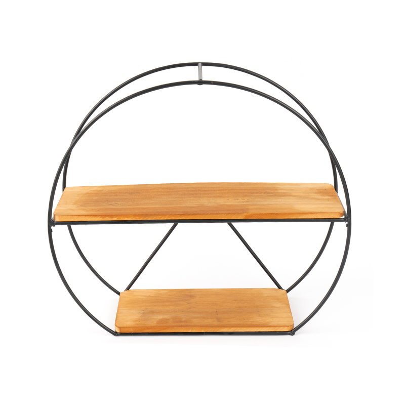 Kệ treo tường và giỏ treo màu vàng cho nhà bếp