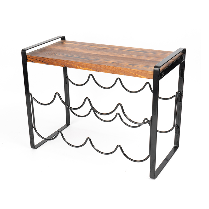 Mặt bàn gỗ mộc mạc Chai rượu không cần lắp ráp