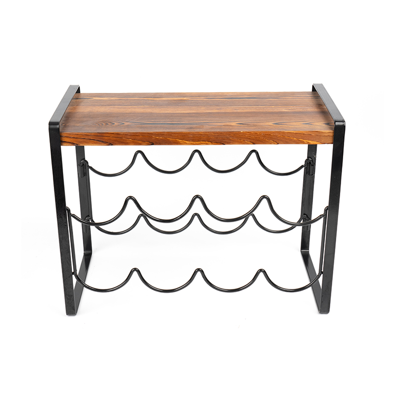 Mặt bàn gỗ mộc mạc Chai rượu không cần lắp ráp