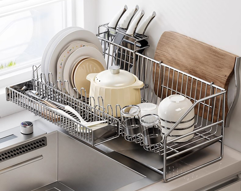 Giá đỡ đồ dùng bằng thép không gỉ 304 so với giá đỡ bằng nhựa như thế nào?